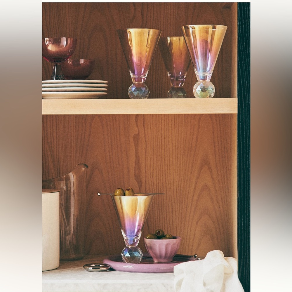 Gemma Pearl Martini Glass Set of 4 - Sold Out 
For Anthropologie